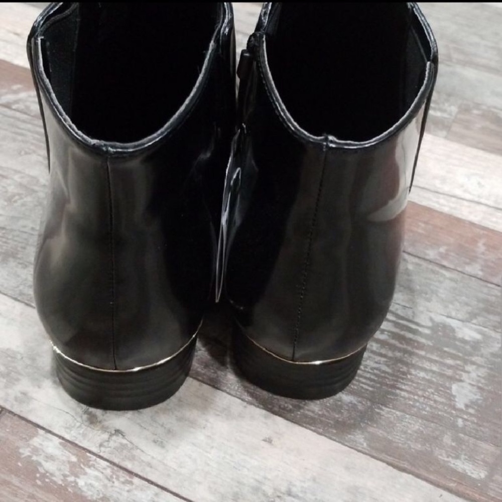 ZARA BLACK PATENT LEATHER BOOTS WOMENS 6 NEW wTags - Picture 5 of 5